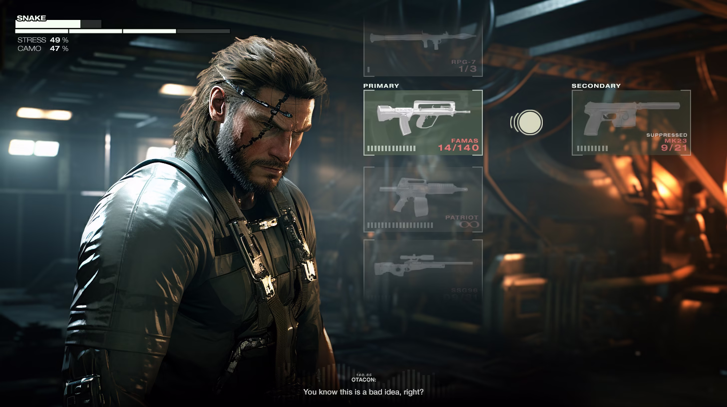 Metal Gear Solid: Ghost Babel UI Concept 2024