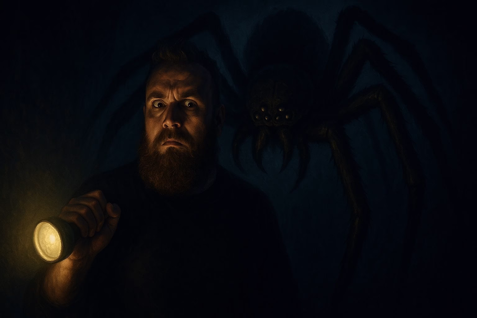 AI Generated spider horror game